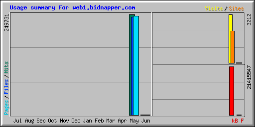 Usage summary for web1.bidnapper.com